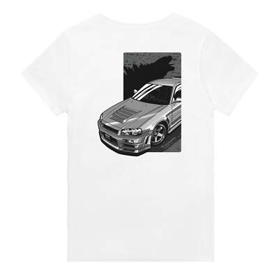 JDM Godzilla Heavyweight Cotton Crewneck T-Shirt with Classic Fit for Casual Wea-image