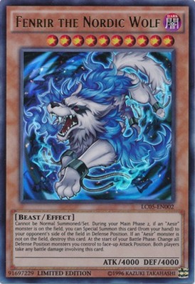 Fenrir the Nordic Wolf - LC05-EN002 - Ultra Rare - Limited Edition - Lightly Pla-image