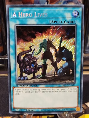 A Hero Lives (Secret Rare) SGX2-ENA16 Speed Duel GX: Midterm Paradox 1st Edition-image