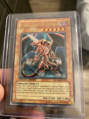 YuGiOh TCG White-Horned Dragon GXNG-EN001 LP Limited Edition Ultra Rare-image
