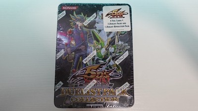 2011 YuGiOh! 5D’s Duelist Pack Collection Tin Yusei Fudo (Black) SEALED KONAMI-image