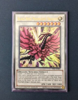 Yugioh Black Rose Moonlight Dragon - Limited Edition Ultra Rare YF07-EN001 - LP-image