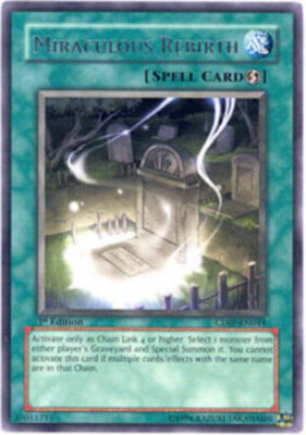 Miraculous Rebirth - CDIP-EN044 - Rare - 1st Edition PL/MP YuGiOh!  Booster Set -image