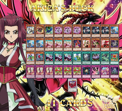 5D's! Complete Akiza Deck! Gigaplant + Crimson Dragon + Black Ros *Hot* + Bonus!-image