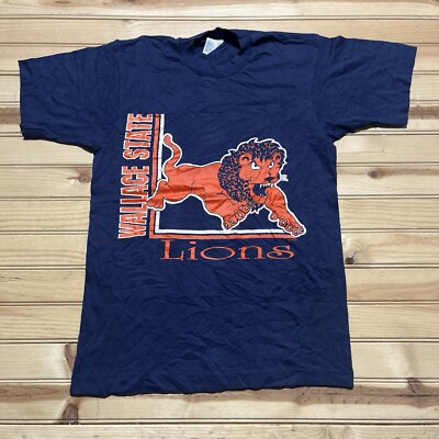 Vintage 80s Wallace State University Lions Single Stitch Shirt Size Medium-image