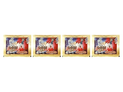 Lot of (4) Yu-Gi-Oh! GX Series 2 Factory Sealed Sticker Packs-image