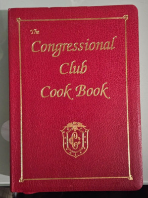 1993 THE CONGRESSIONAL CLUB COOKBOOK COOK BOOK signed  faux leather softcover-image