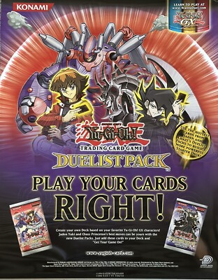 Yu-Gi-Oh Konami Duelist Pack GX -  Poster 2 Sided Jaden & Chazz-image