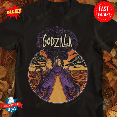 Metal Gold Godzilla T-Shirt S-5XL-image