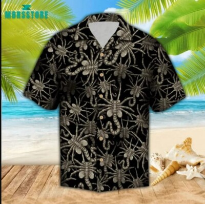 Alien Face Hugger Unisex 3D HAWAII SHIRT Mother Day Gift Size Adult & Kid-image