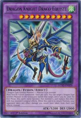1x (EX) Dragon Knight Draco-Equiste - LC5D-EN028 - Rare - 1st Edition  YuGiOh-image