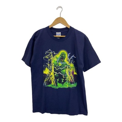 Gildan 90S/Godzilla Movie T-Shirts/Godzilla T-Shirt/L/Navy/Double-Sided Print-image