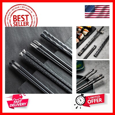 5 Pairs Food Grade PET+Glass Fiber Alloy Polymer Laser Engraving Japanese Met...-image