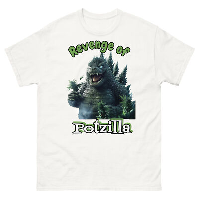 Cannabis T-Shirt Revenge of Potzilla Classic Tee | Funny T Shirts -image