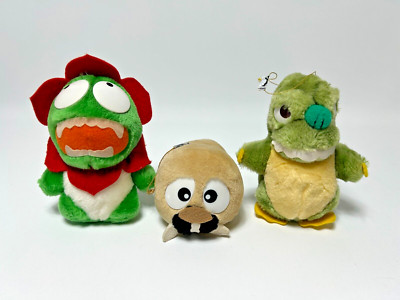 Vintage Banpresto 1991 Godzilla Mothra & Gabora Plush Toy Toho Monsters-image