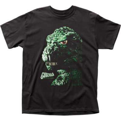 Godzilla Portrait T Shirt Mens Licensed Pop Culture Movie Retro Tee New Black-image