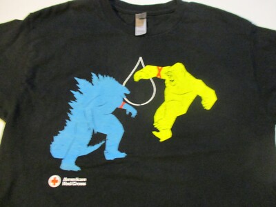 GODZILLA vs KING KONG THE NEW EMPIRE AMERICAN RED CROSS 2024 T-SHIRT MD NEW NWOT-image