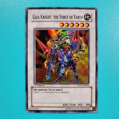 Yu-Gi-Oh! TCG Gaia Knight, the Force of Earth 5D's Starter Deck 5DS1-EN042...-image