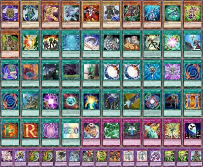 Yu-Gi-Oh Complete Jaden Yuki Elemental Hero GX Deck Flame Wingman Thunder Giant-image
