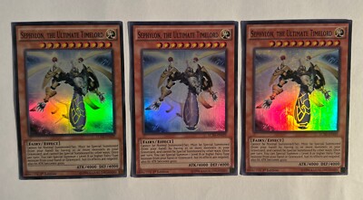 3X Sephylon, the Ultimate Timelord LC5D-EN229 Super Rare - Near Mint - 1st Ed.-image