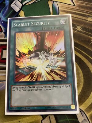Yugioh - 1X Scarlet Security - Super Rare - 1st Edition - LC5D-EN076 - Near Mint-image