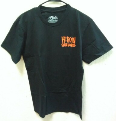Heroin Skateboards Eggzilla Short Sleeve tee Black MD-image