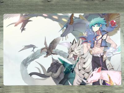 YGOmat YGOmat Gx Crystal Beast Trading Card Game Mat Playmat CCG Play Mat Bag-image