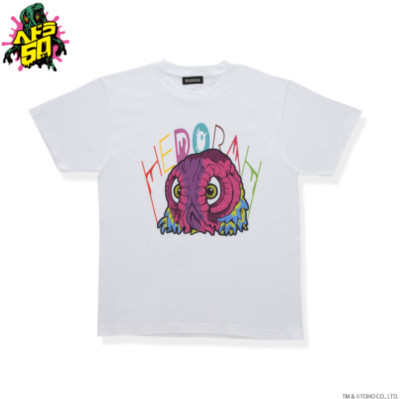 Godzilla Hedorah Graphic T-shirt White TOHO Godzilla Store Japan Monster Kaiju-image