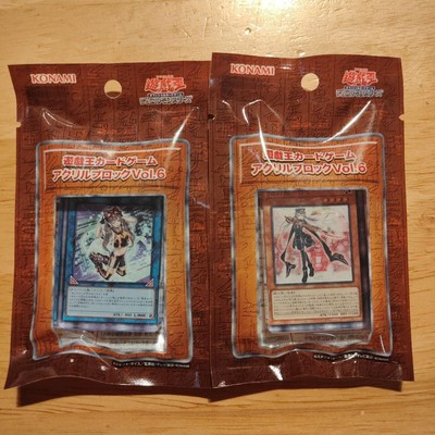 Yu-Gi-Oh!  Card Game Acrylic Block Vol.6 Set Of 2 Rose Masquerane Japan-image