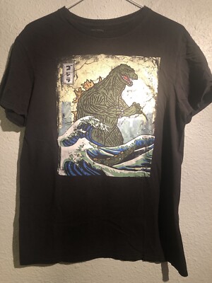Godzilla Vintage Mens Medium Tshirt-image