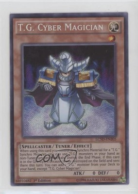 2014 Yu-Gi-Oh! Legendary Collection 5Ds 1st Edition SCR TG Cyber Magician 12kb-image