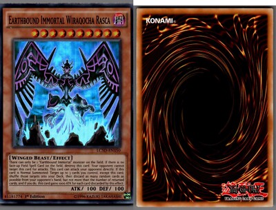 LC5D-EN150 Yugioh, Earthbound Immortal Wiraqocha Rasca, Holo Super Rare-image
