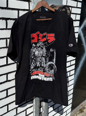 Champion GODZILLA King Of Monsters Tee Mens  Large Shirt Kaiju Gojira-image