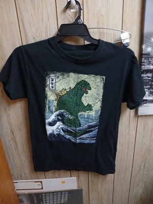  Godzilla Graphic  T-shirt Mens Black Small-image