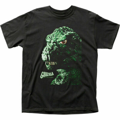 Godzilla Portrait T Shirt Mens Licensed Pop Culture Movie Retro Tee New Black-image
