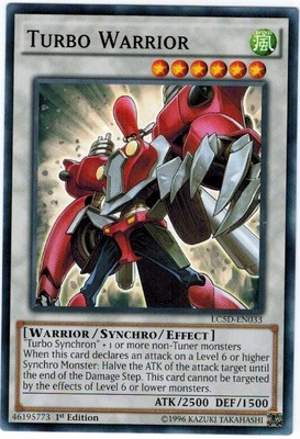 1 x Turbo Warrior - LC5D-EN033 - Common - 1st Edition Near Mint, English-image