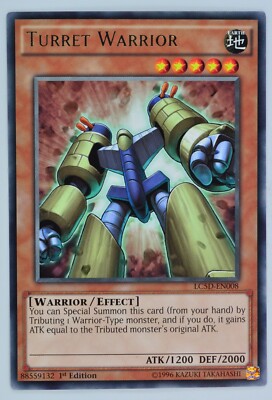 Yugioh Turret Warrior LC5D-EN008 Rare 1st Edition-image