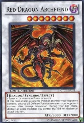 Red Dragon Archfiend CT05-EN002 Secret Rare Excellent Condition-image