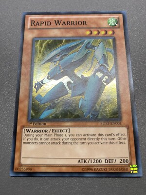 Yu-Gi-Oh! Rapid Warrior Super Rare 1st Edition 5DS3-EN004 MP-image