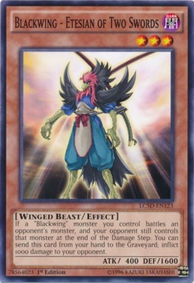 Blackwing - Etesian of Two Swords - LC5D-EN123 - Common - 1st Edition Near Mint -image