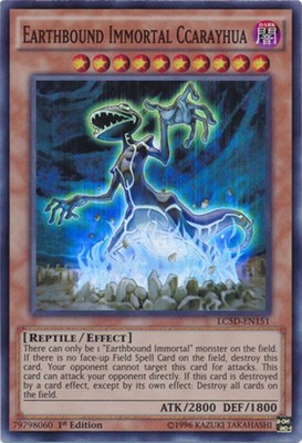 Yugioh! LP Earthbound Immortal Ccarayhua - LC5D-EN151 - Super Rare - 1st Edition-image