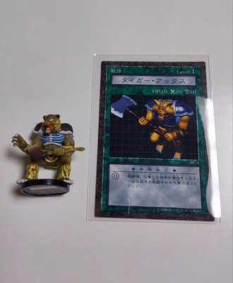 Yu-Gi-Oh! Dungeon Dice Monsters Tiger Axe Figure Card Rare, Used-image