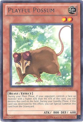Yu-Gi-Oh Card - DREV-EN007 - PLAYFUL POSSUM (rare) - NM-image