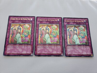3x Goblin Out of the Frying Pan - SOI-EN059 Ultimate Rare Unl + 1st Edition MP -image