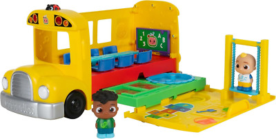 Cocomelon Transforming School Time Bus - Lights and Sounds - 3 Favorite Songs - -image