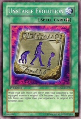 3 x Unstable Evolution - 5DS2-EN030 - Common - 1st Edition Near Mint, English-image