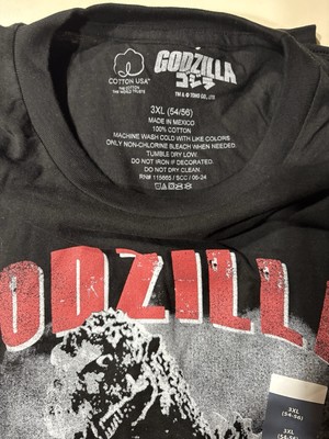 GODZILLA Men’s Size 3XL Graphic T-Shirt Short Sleeve Officially Licensed Black-image