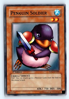 Yu-Gi-Uh Penguin Soldier #5DS2-EN009 5D's Starter Deck 2009 tcg LP-image