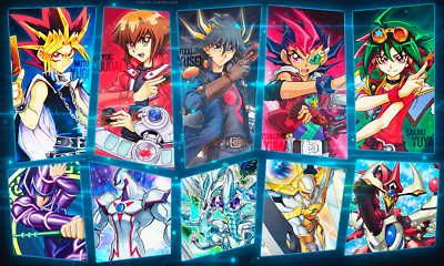 Yugioh Playmat Protagonist Yugi Jaden GX 5ds Rubber Stitched-image