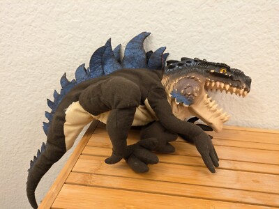 1998 Godzilla Full Body Hand Puppet Rubber Head Plush Body Equity Toys Toho-image